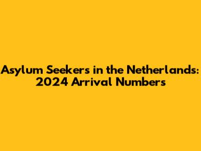 Asylum Seekers in the Netherlands: 2024 Arrival Numbers