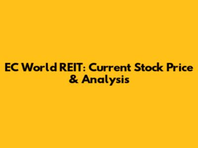 EC World REIT: Current Stock Price & Analysis