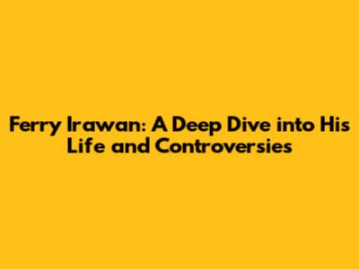 Ferry Irawan: A Deep Dive into His Life and Controversies