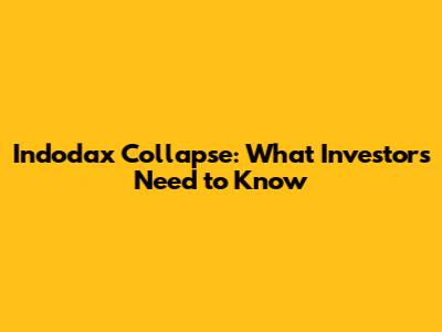 Indodax Collapse: What Investors Need to Know