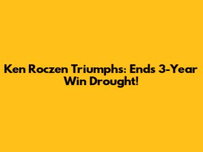 Ken Roczen Triumphs: Ends 3-Year Win Drought!