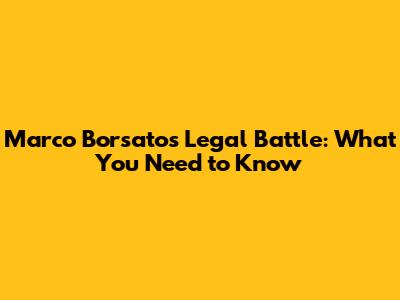 Marco Borsato's Legal Battle: What You Need to Know